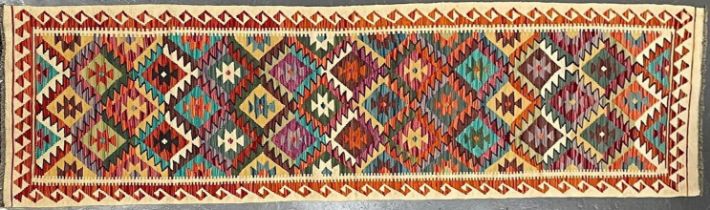 20TH CENTURY ANATOLIAN TURKISH KILIM RUNNER RUG