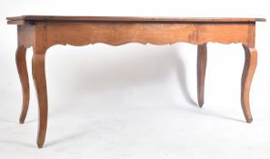 LATE 19TH CENTURY FRENCH FRUITWOOD REFECTORY TABLE