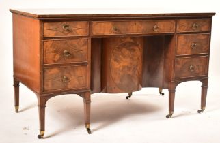 VICTORIAN WALNUT VENEERED BUFFET CREDENZA / DESK