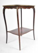19TH CENTURY FRENCH ROSEWOOD ORMOLU SIDE TABLE