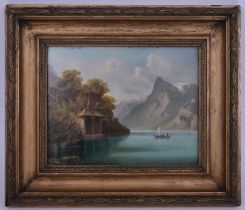 AFTER HUBERT SATTLER - 19TH CENTURY OIL ON BOARD PAINTING