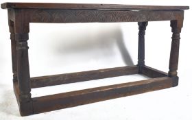 17TH CENTURY ENGLISH OAK REFECTORY DINING TABLE