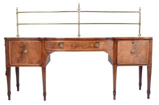 LATE 18TH CENTURY SHERATON MANNER INLAID SIDEBOARD