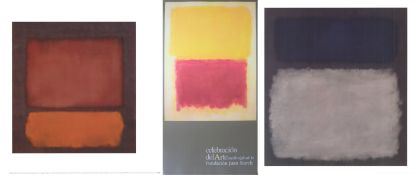 MARK ROTHKO - THREE OFFSET LITHOGRAPH POSTERS