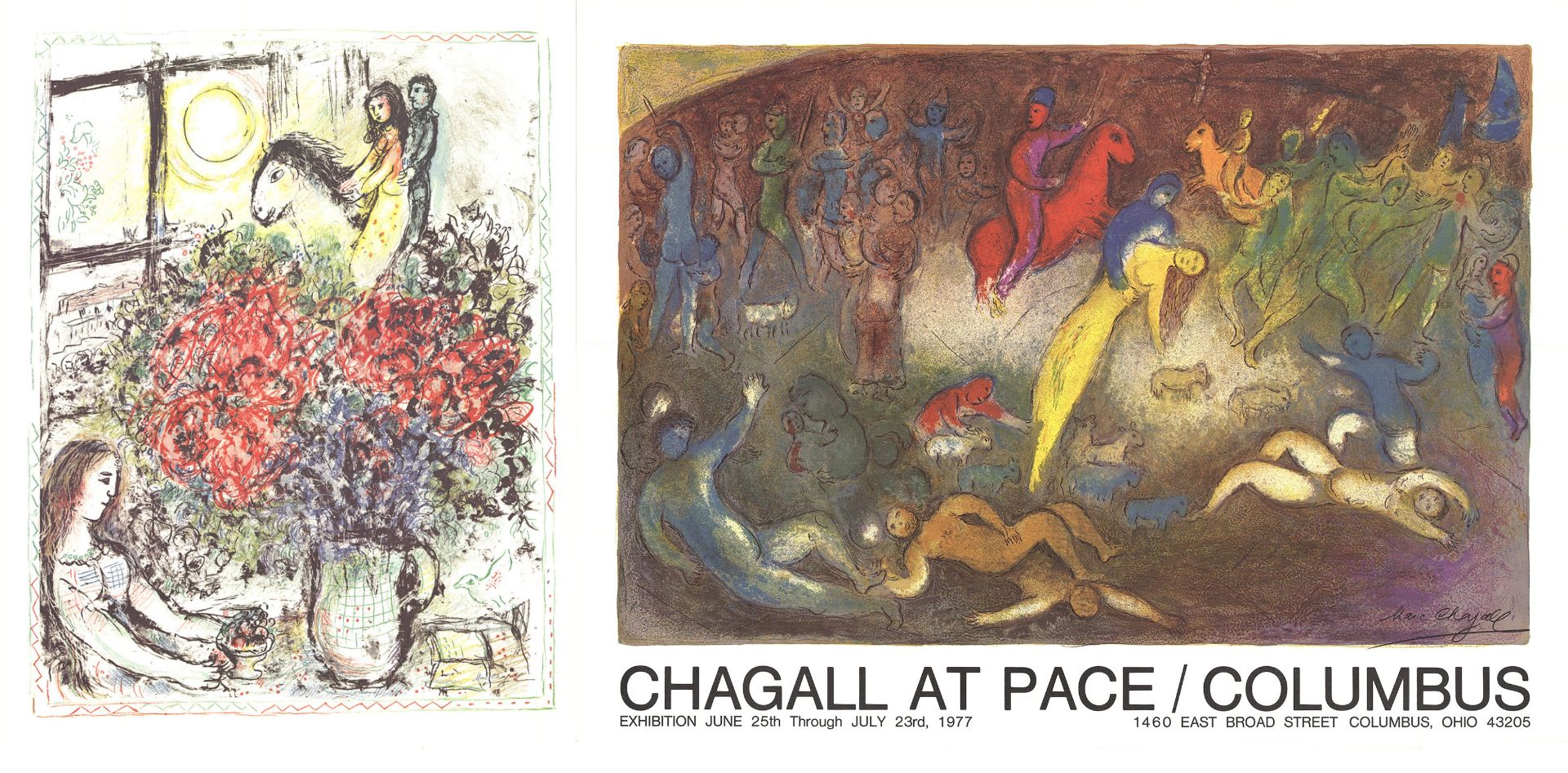 MARC CHAGALL - TWO LIMITED EDITION EXHIBITION POSTERS