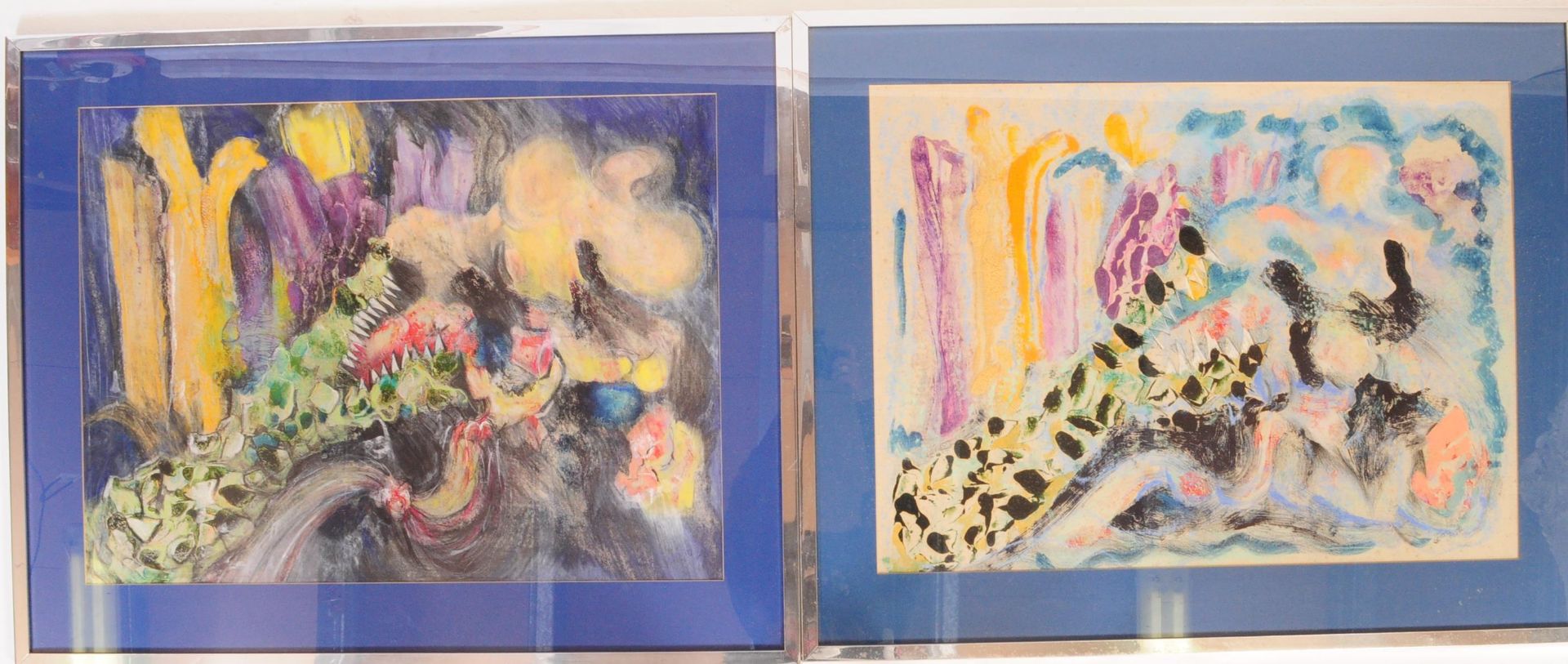SARAH EASBY (BRISTOL) - PAIR OF 1992 MIXED MEDIA PAINTINGS - Image 2 of 8