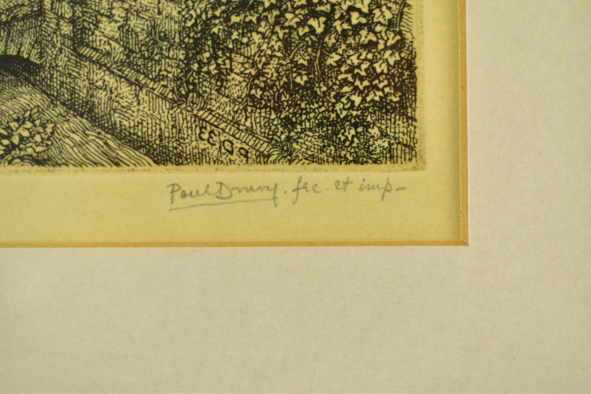 PAUL DRURY - MARCH MORNING ETCHING ON PAPER SIGNED - Image 3 of 5