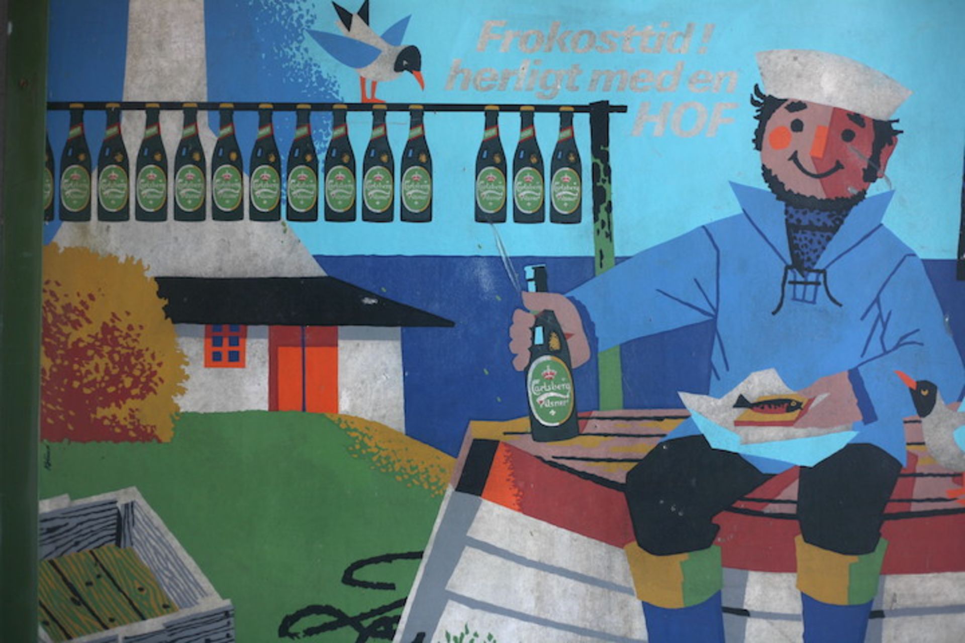 KOLIND FOR CARLSBERG - MID CENTURY ADVERTISING PAINTING