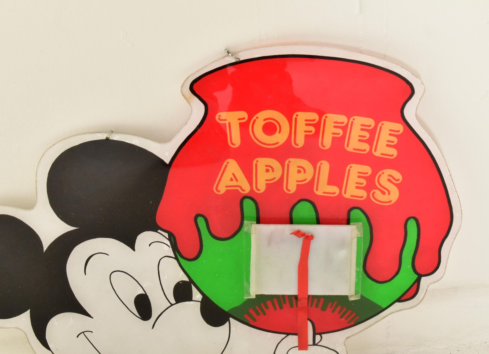 MICKEY MOUSE - TOFFEE APPLES - FAIRGROUND ACRYLIC SIGN - Image 2 of 4