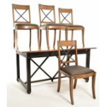 ROCHE BOBOIS - ARCHITECT SEWING PATTERN TABLE & CHAIRS