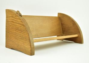 ROBERT MOUSEMAN - 20TH CENTURY OAK BOOK TROUGH