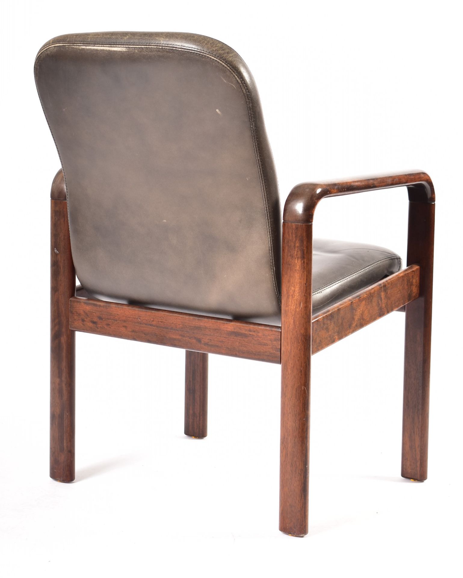 HAWORTH - PAIR OF 20TH CENTURY LEATHER & TEAK OFFICE CHAIRS - Bild 5 aus 5