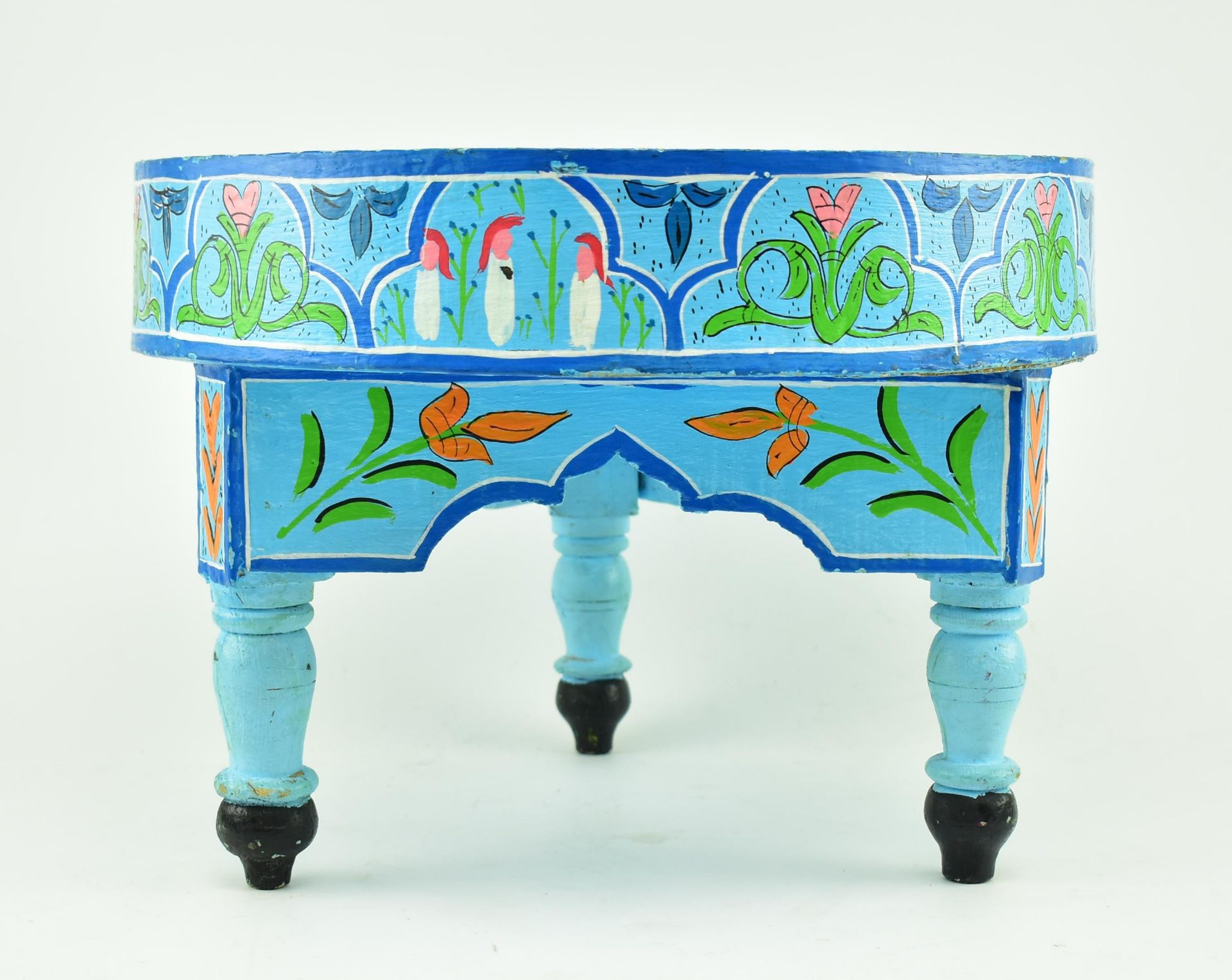 VINTAGE 20TH CENTURY HAND PAINTED MOROCCAN LOW TABLE