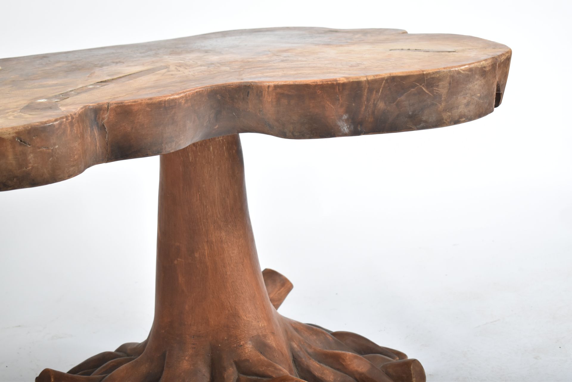 20TH CENTURY JAVA WOOD TREE ROOT SIDE OCCASIONAL TABLE - Image 2 of 8