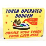 DODGEMS - 20TH CENTURY FAIRGROUND ACRYLIC SIGN