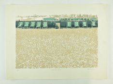 PETER STRACHAN - DECKCHAIRS BRIGHTON - PRINT