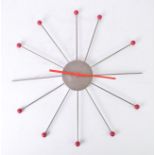 RETRO MID CENTURY SPUTNIK WALL CLOCK