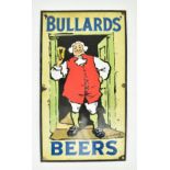 VINTAGE ADVERTISING - VINTAGE BULLARDS BEERS ENAMEL SIGN