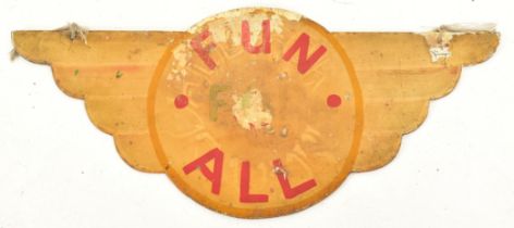 20TH CENTURY FAIRGROUND / FUNFAIR PAINTED SIGN