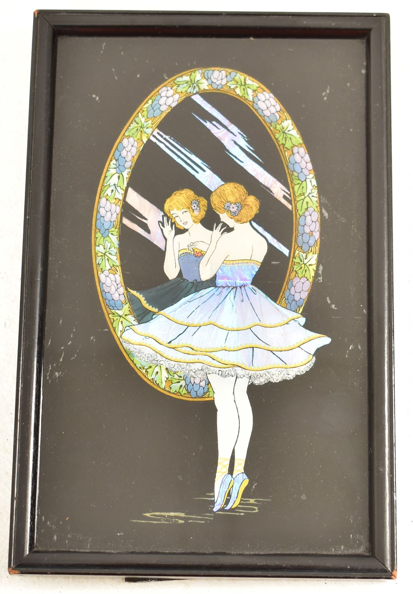 FIVE 1930S ART DECO BUTTERFLY WING PICTURES & TRAYS - Image 6 of 7