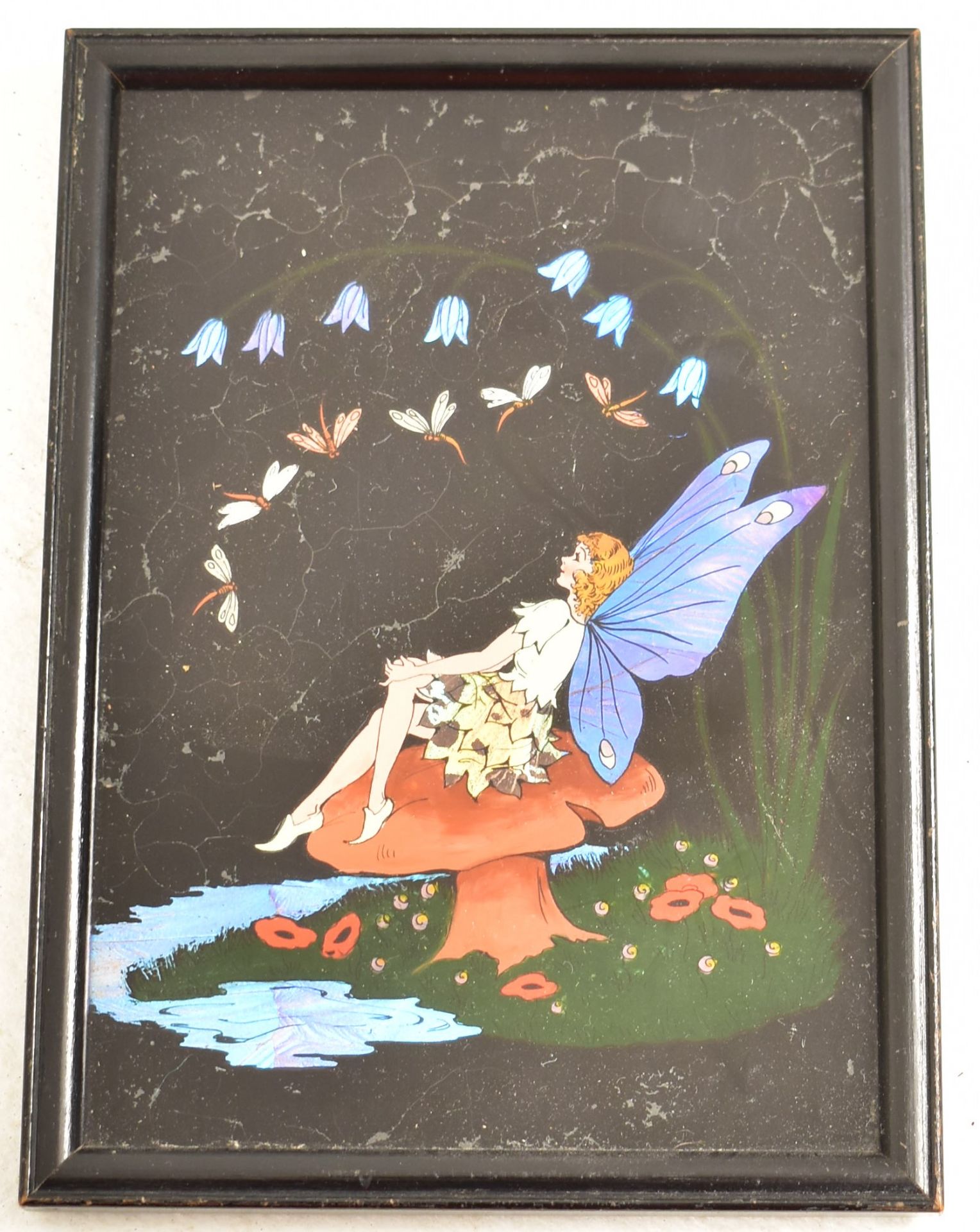 FIVE 1930S ART DECO BUTTERFLY WING PICTURES & TRAYS - Image 7 of 7