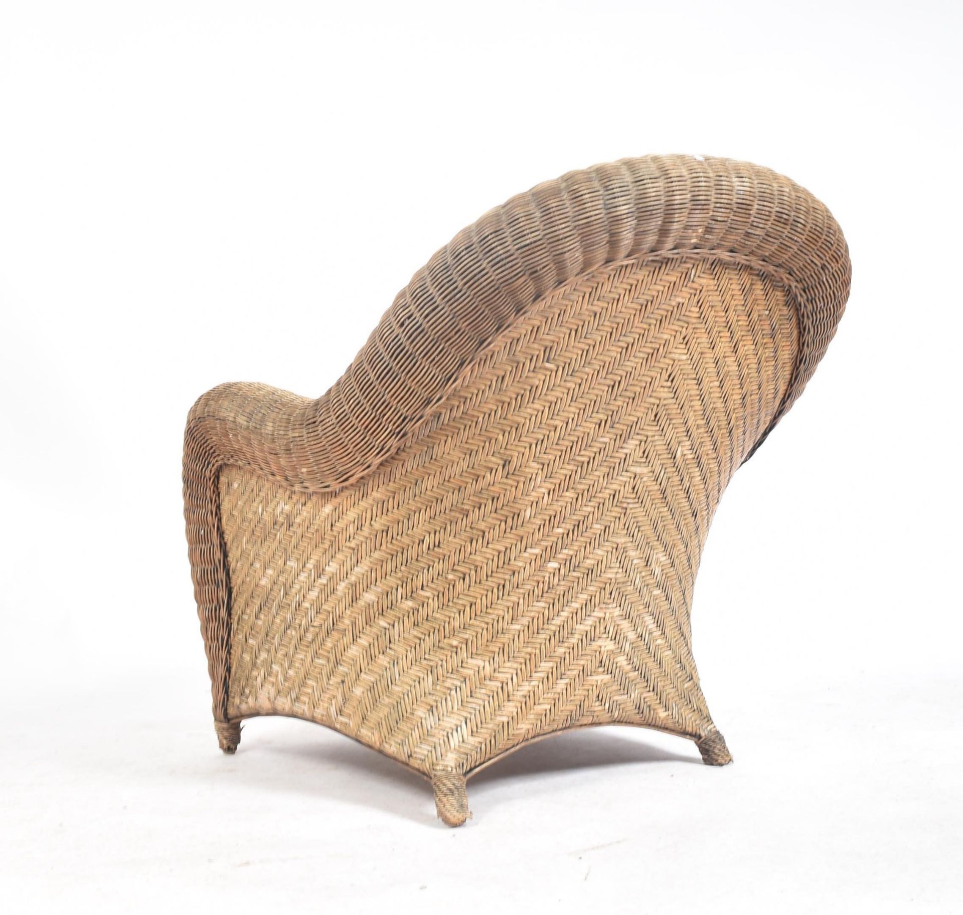 20TH CENTURY RATTAN AND WICKER CONSERVATORY ARMCHAIR - Image 6 of 6