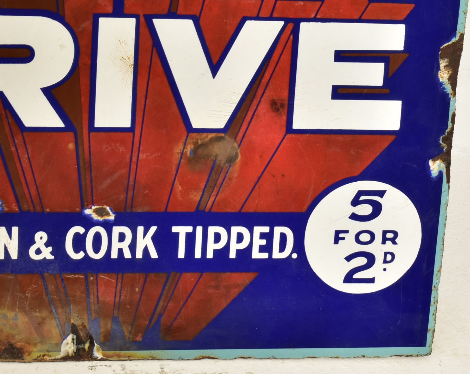 PARK DRIVE - VINTAGE POINT OF SALE ADVERTISING ENAMEL SIGN - Image 8 of 9