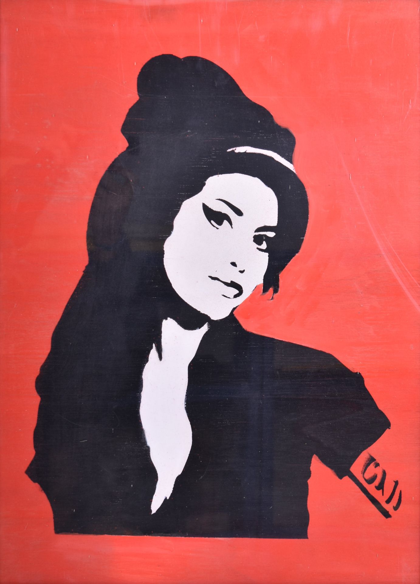 DAVID HUDSON - A COLLECTION OF 4 STENCIL SPRAY PAINTINGS - Image 11 of 13