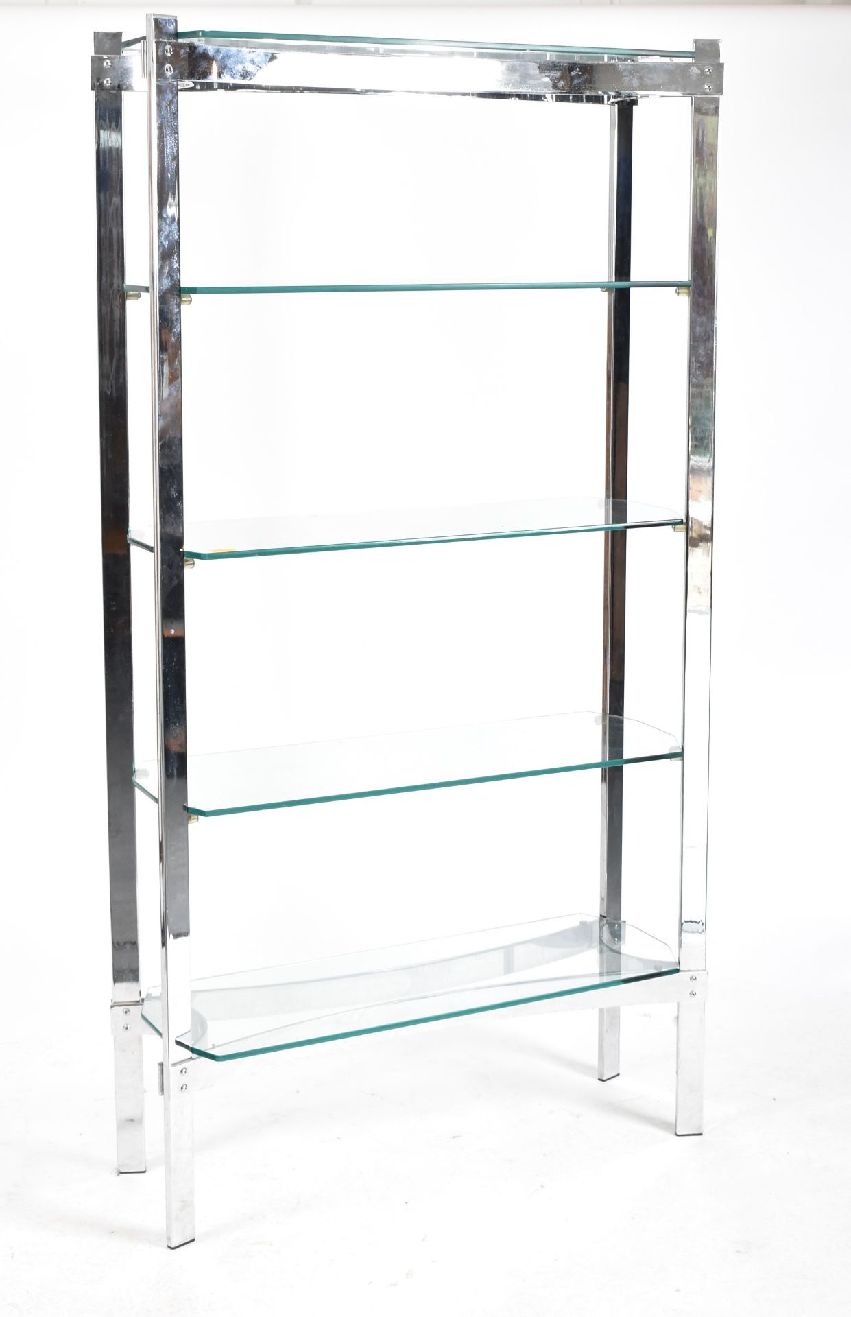 RICHARD YOUNG FOR MERROW ASSOCIATES - CHROME BOOKCASE - Bild 5 aus 7