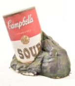 LARGE 20TH CENTURY CAMPBELL'S SOUP CAN SHOP / PROP DISPLAY