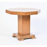 20TH CENTURY ART DECO OAK OCCASIONAL TABLE