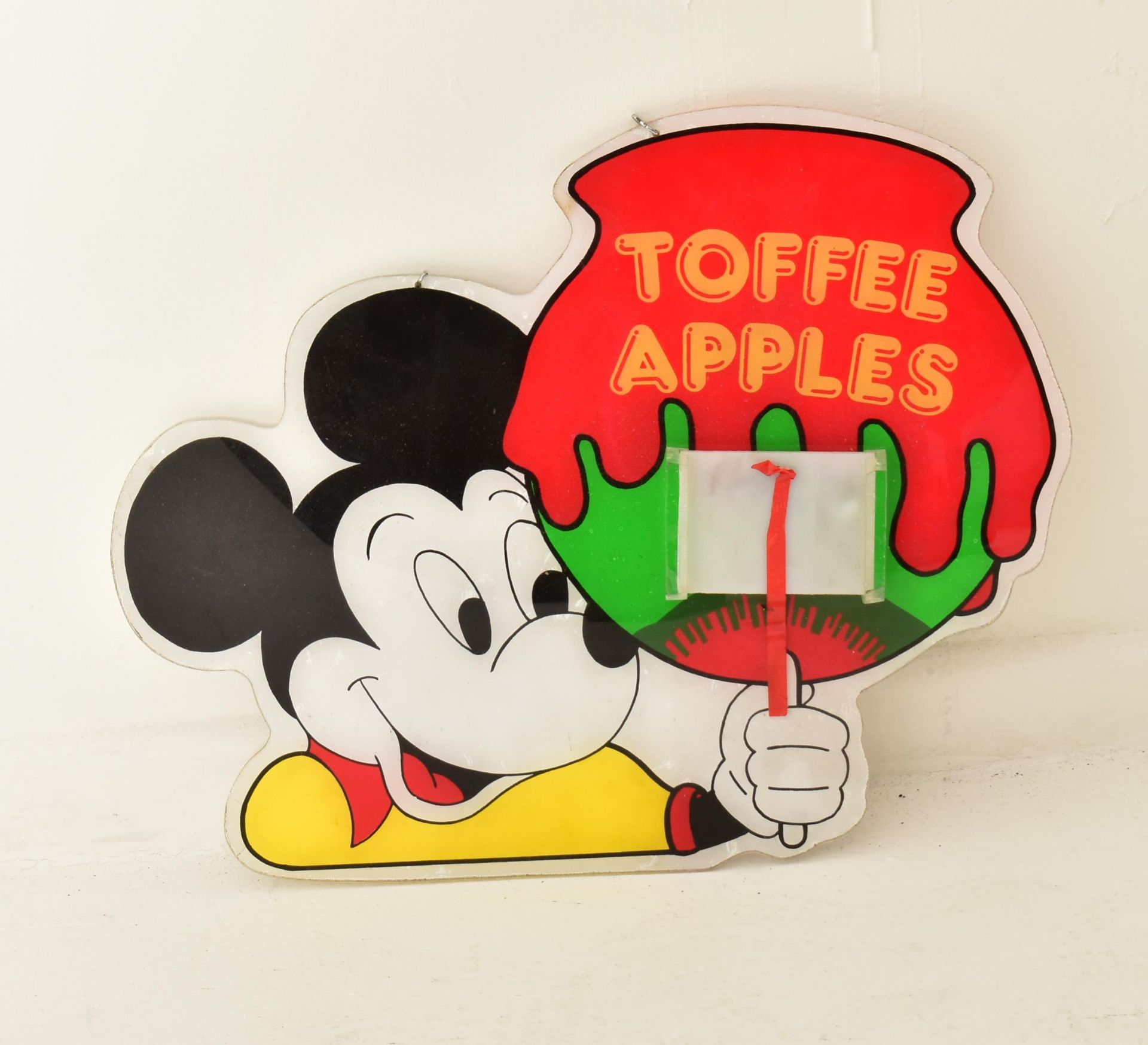 MICKEY MOUSE - TOFFEE APPLES - FAIRGROUND ACRYLIC SIGN