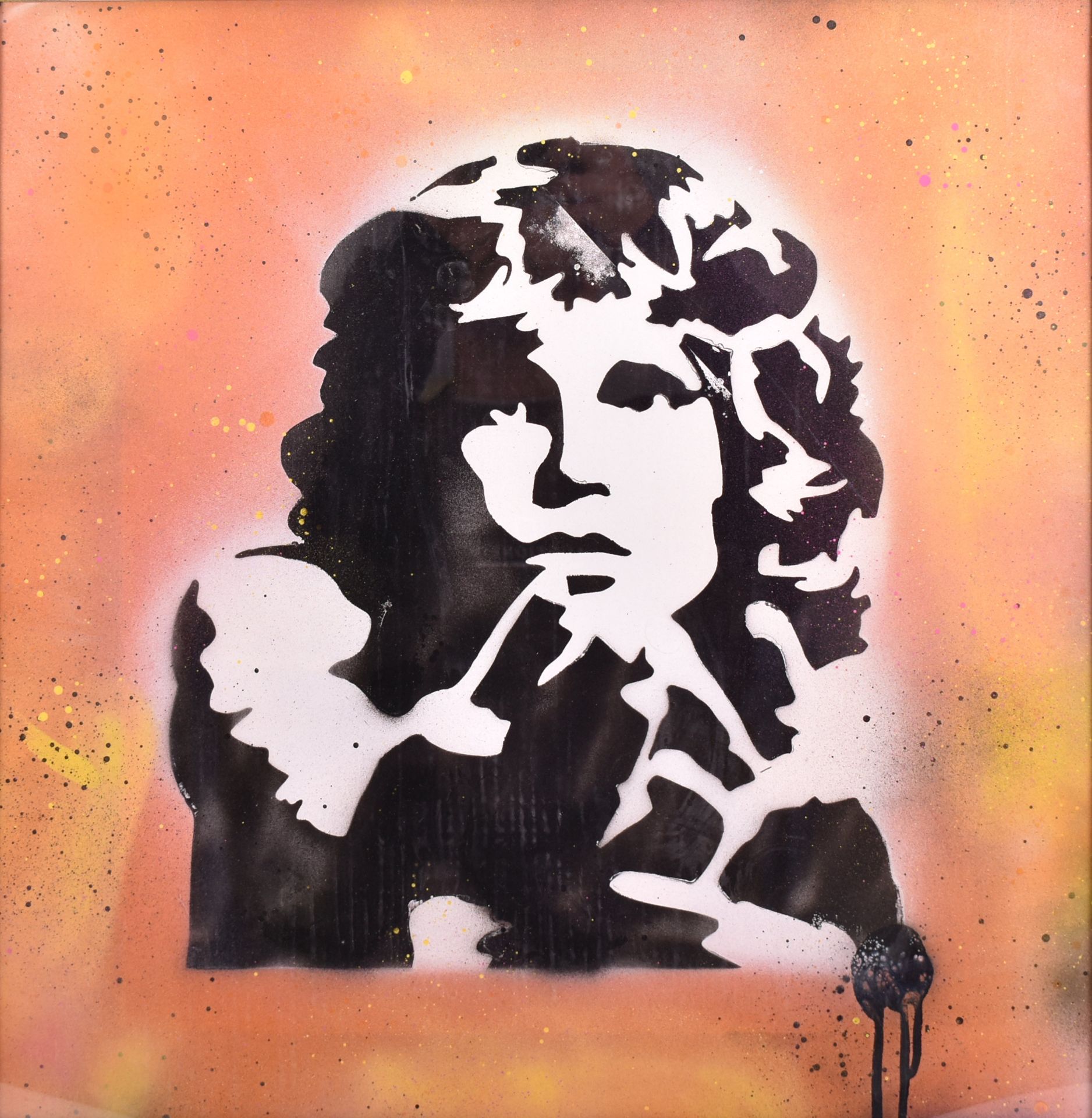 DAVID HUDSON - A COLLECTION OF 4 STENCIL SPRAY PAINTINGS - Image 2 of 13