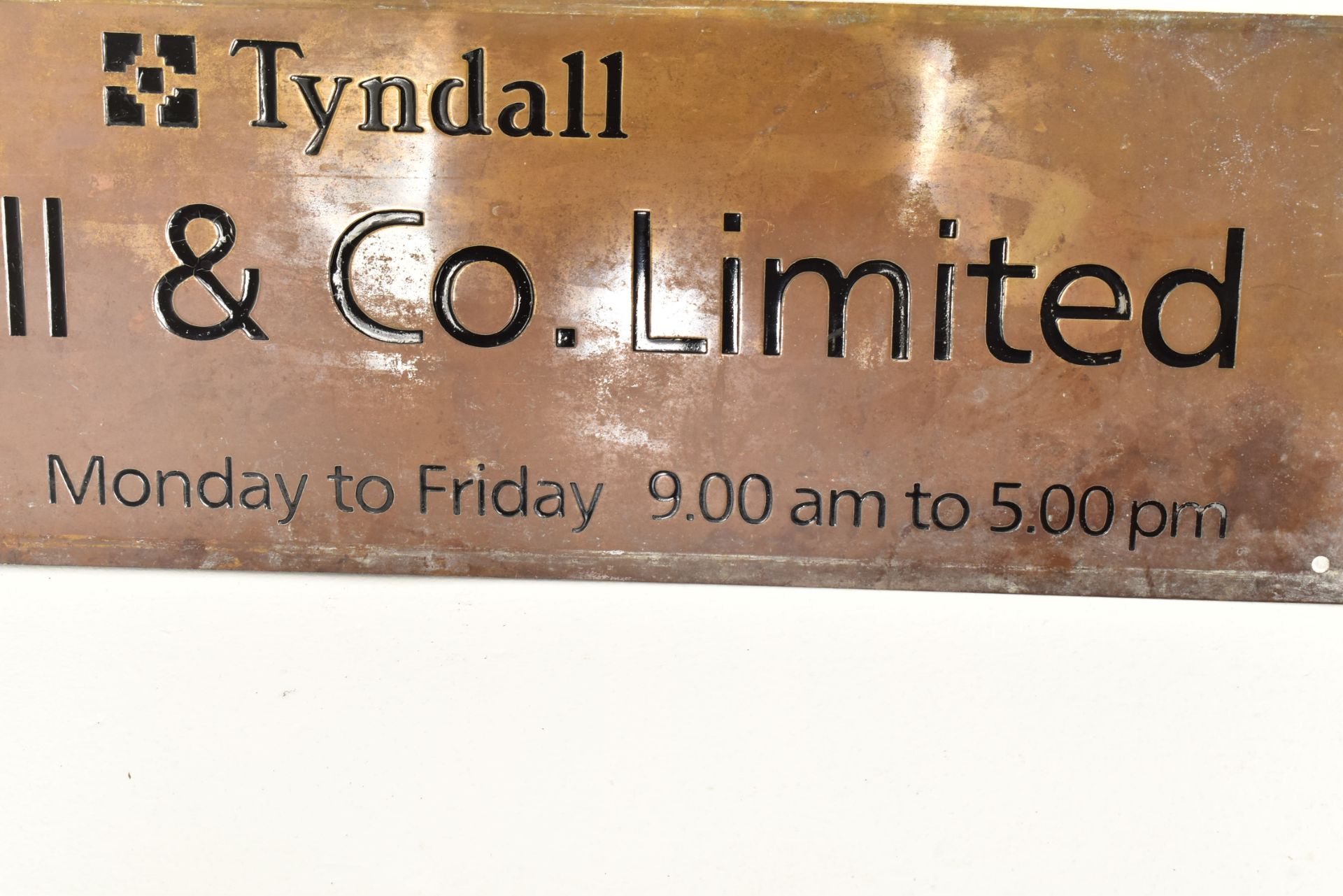 TYNDALL & CO. LIMITED - PAIR OF METAL STREET SIGNS - Image 8 of 9