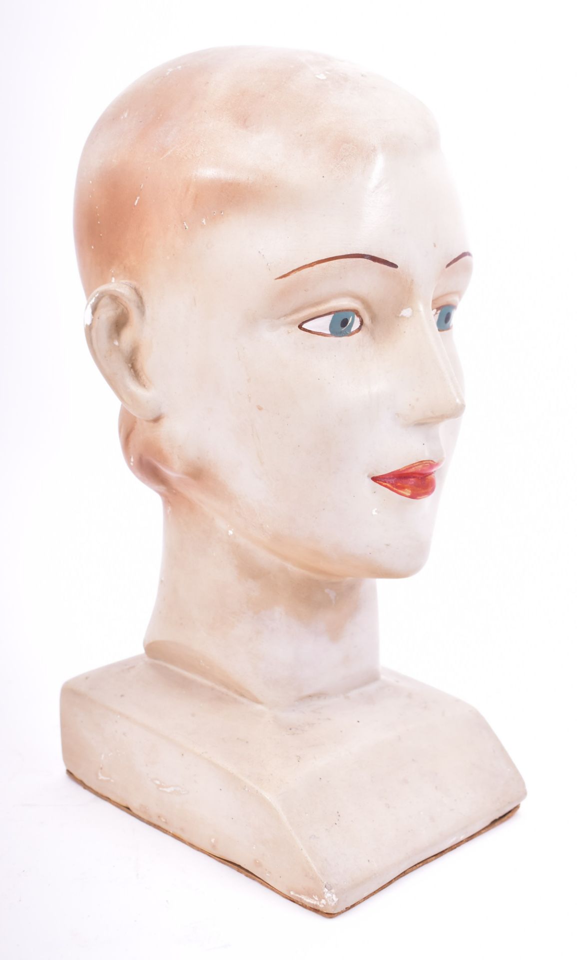 VINTAGE 1930S ART DECO SHOP POINT OF DISPLAY MANNEQUIN HEAD