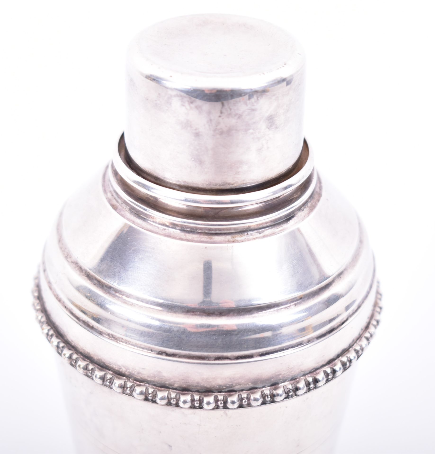 1930s ART DECO SILVER PLATE COCKTAIL DRINKS SHAKER - Image 2 of 6