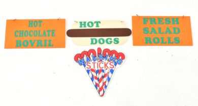 SELECTION OF 20TH CENTURY FAIRGROUND ACRYLIC SIGNS