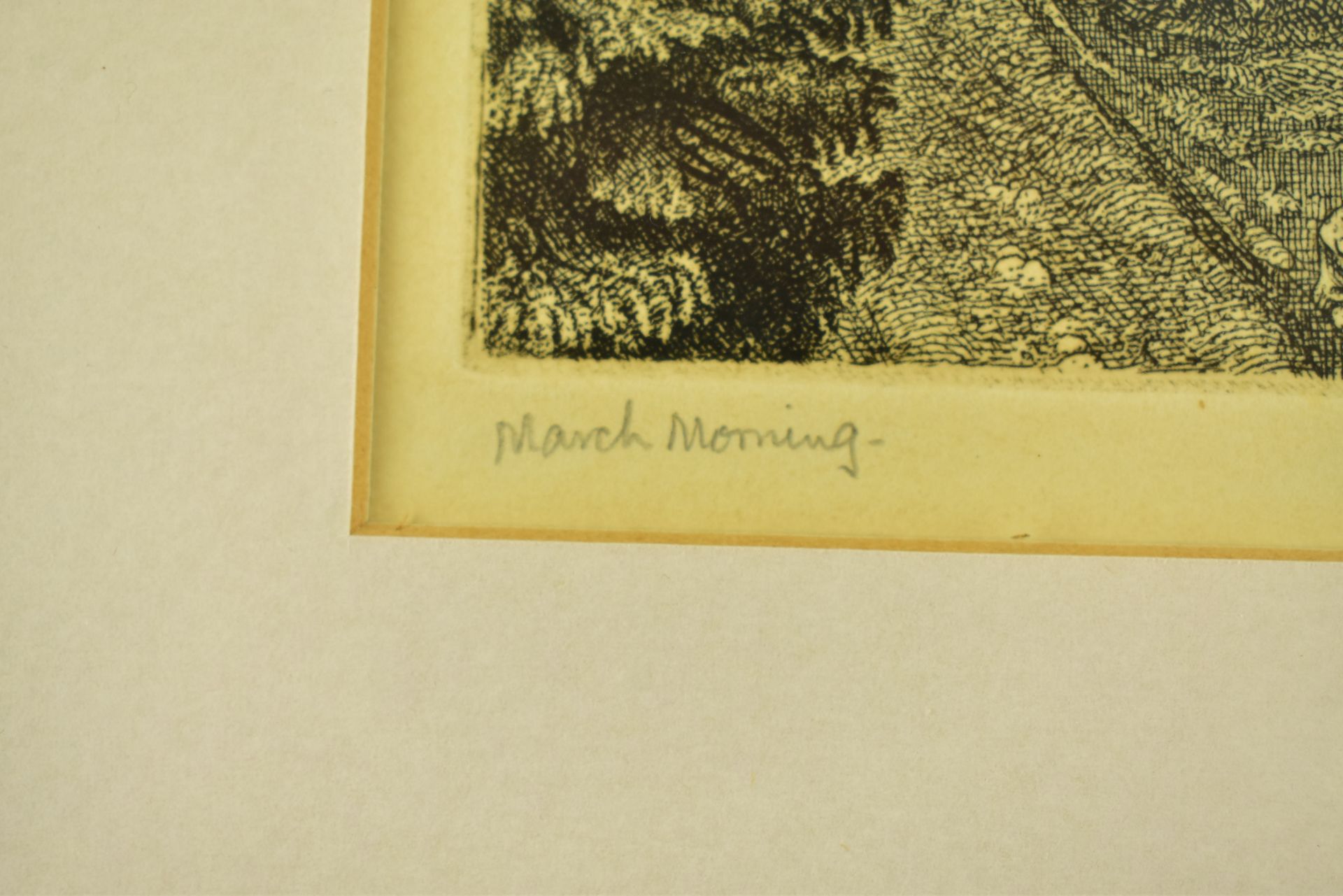 PAUL DRURY - MARCH MORNING ETCHING ON PAPER SIGNED - Image 4 of 5