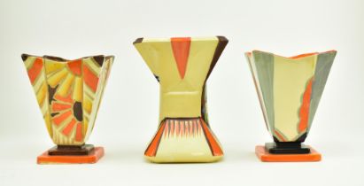 MYOTT, SON & CO. - THREE ART DECO CERAMIC CENTREPIECES