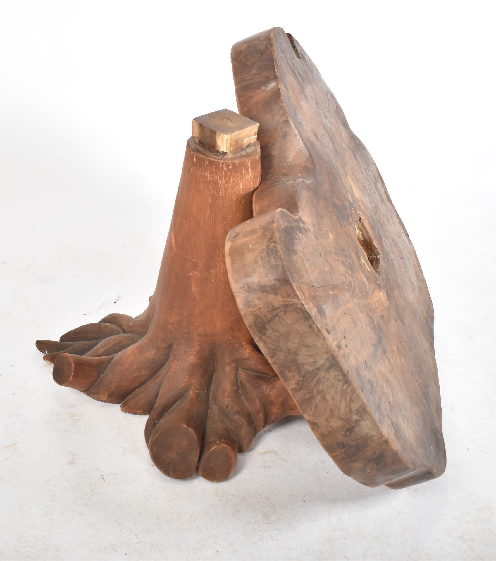 20TH CENTURY JAVA WOOD TREE ROOT SIDE OCCASIONAL TABLE - Image 6 of 8