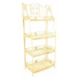 20TH CENTURY PAINTED WROUGHT METAL BAKERS SHELVES