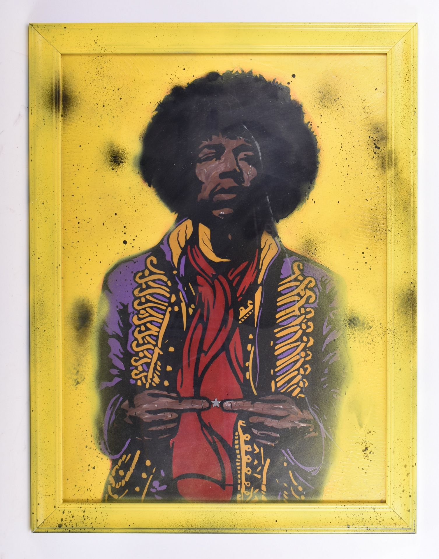 DAVID HUDSON - A COLLECTION OF 4 STENCIL SPRAY PAINTINGS - Image 6 of 13