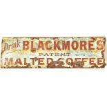 ENAMEL BLACKMORE'S MALTED COFFEE ADVERTISING SIGN