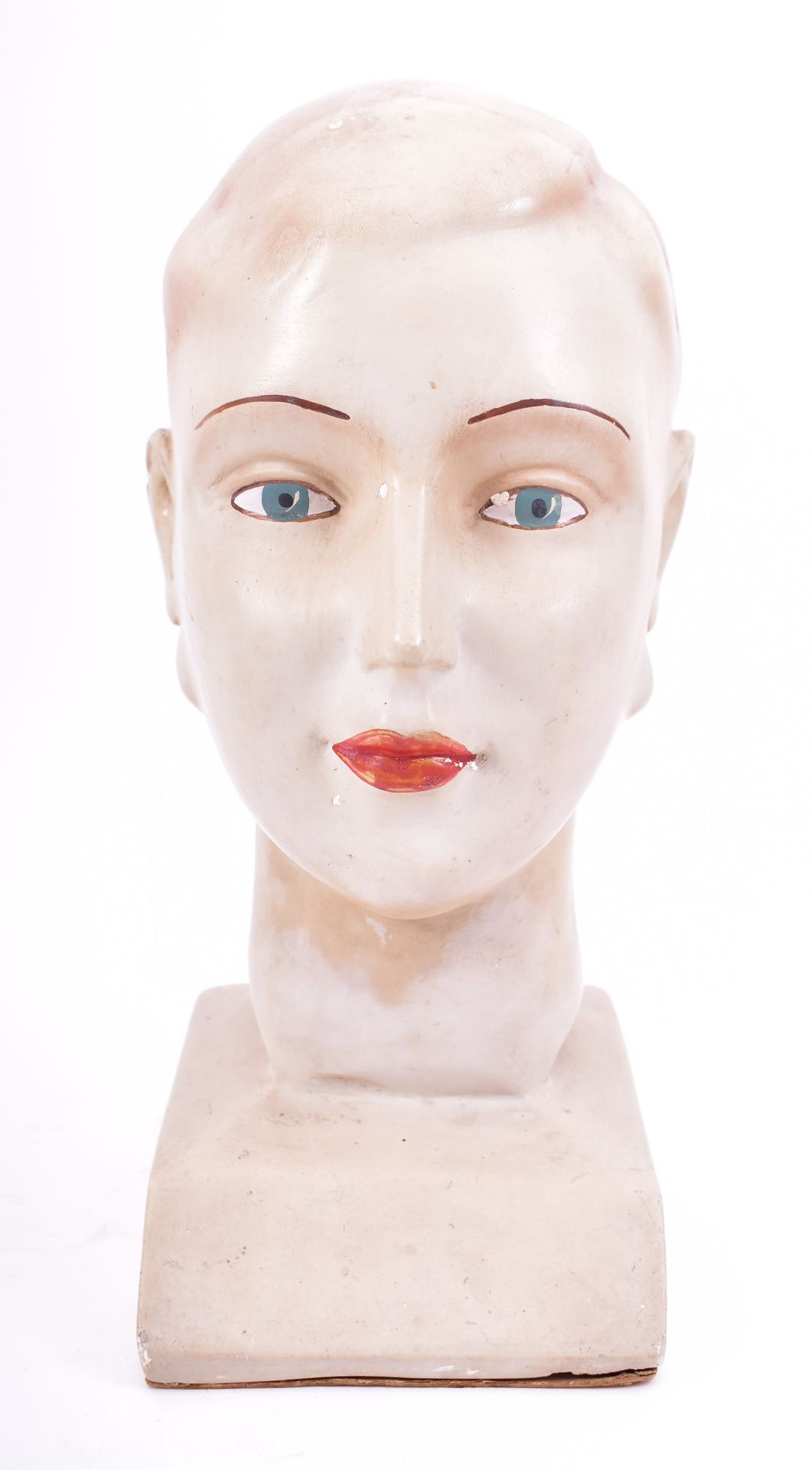 VINTAGE 1930S ART DECO SHOP POINT OF DISPLAY MANNEQUIN HEAD - Image 2 of 6