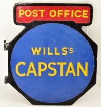WILLS'S CAPSTAN - MID CENTURY CAST ALUMINUM SIGN