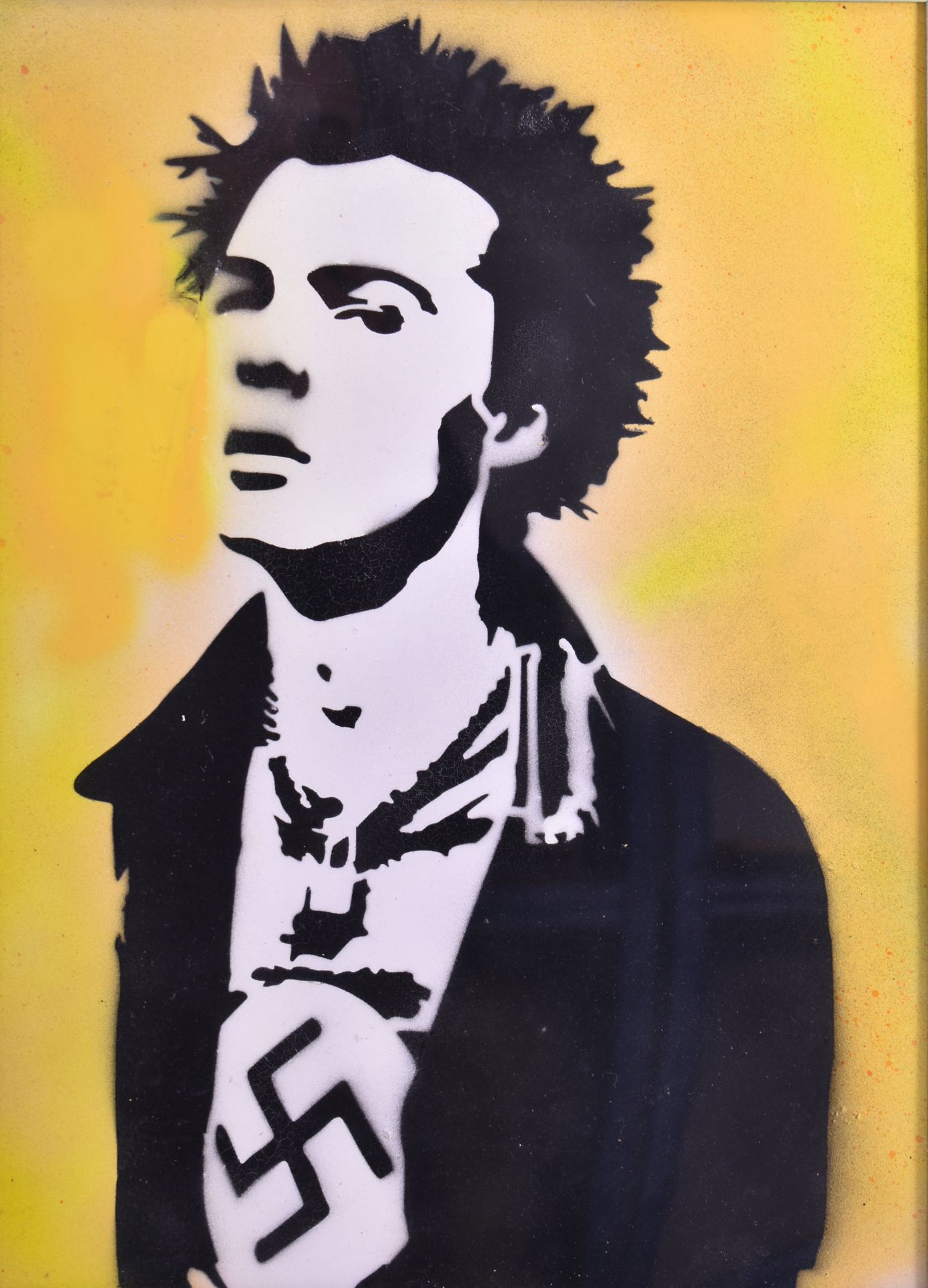 DAVID HUDSON - A COLLECTION OF 4 STENCIL SPRAY PAINTINGS - Image 9 of 13