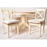 ROCHE BOBOIS - CONTEMPORARY CIRCULAR DINING TABLE & CHAIRS