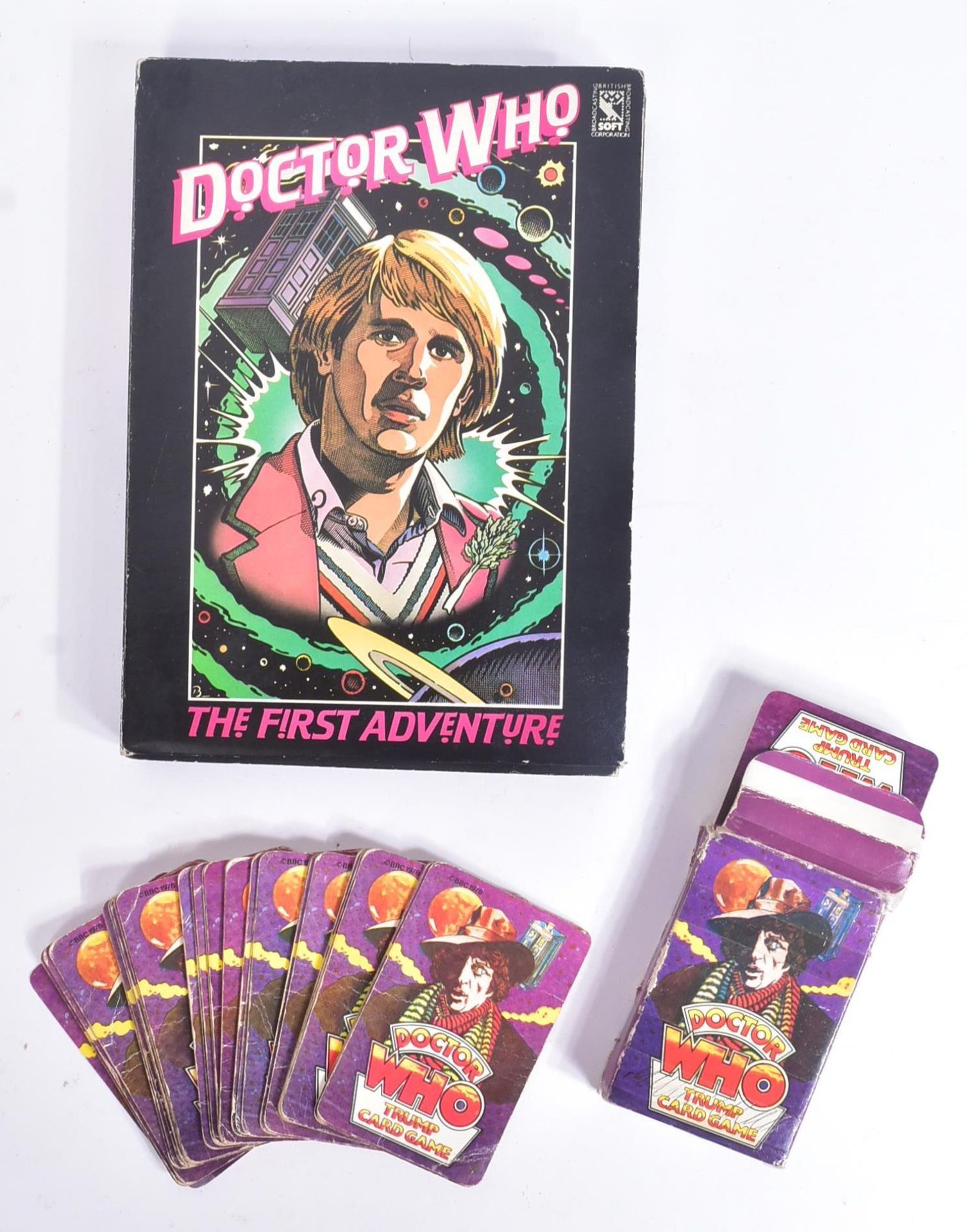 DOCTOR WHO - VINTAGE TRUMP CARD GAME & FIRST ADVENTURE