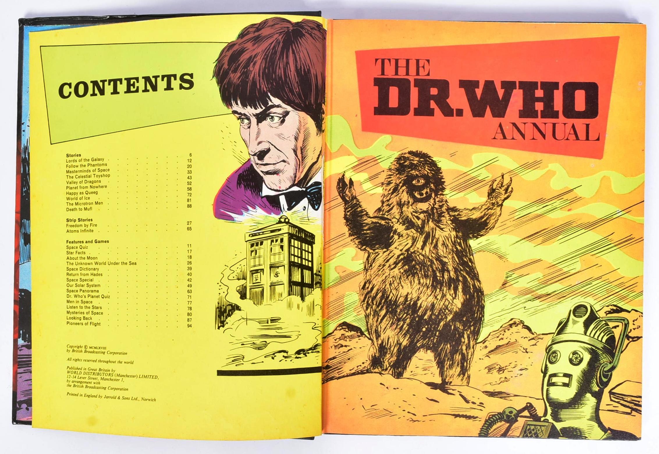 DOCTOR WHO - THE DR WHO ANNUAL 1968 - PATRICK TROUGHTON ERA - Image 3 of 5