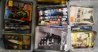 DOCTOR WHO - LARGE COLLECTION OF VINTAGE MAGAZINES (X3 BOXES)